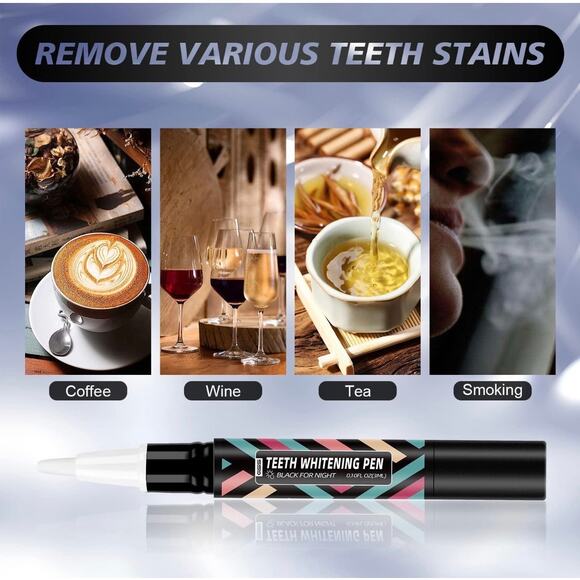 Teeth Whitening Pen Kit Day & Night | Peroxide Free, Enamel Safe, No Sensitivity - Picture 4 of 9